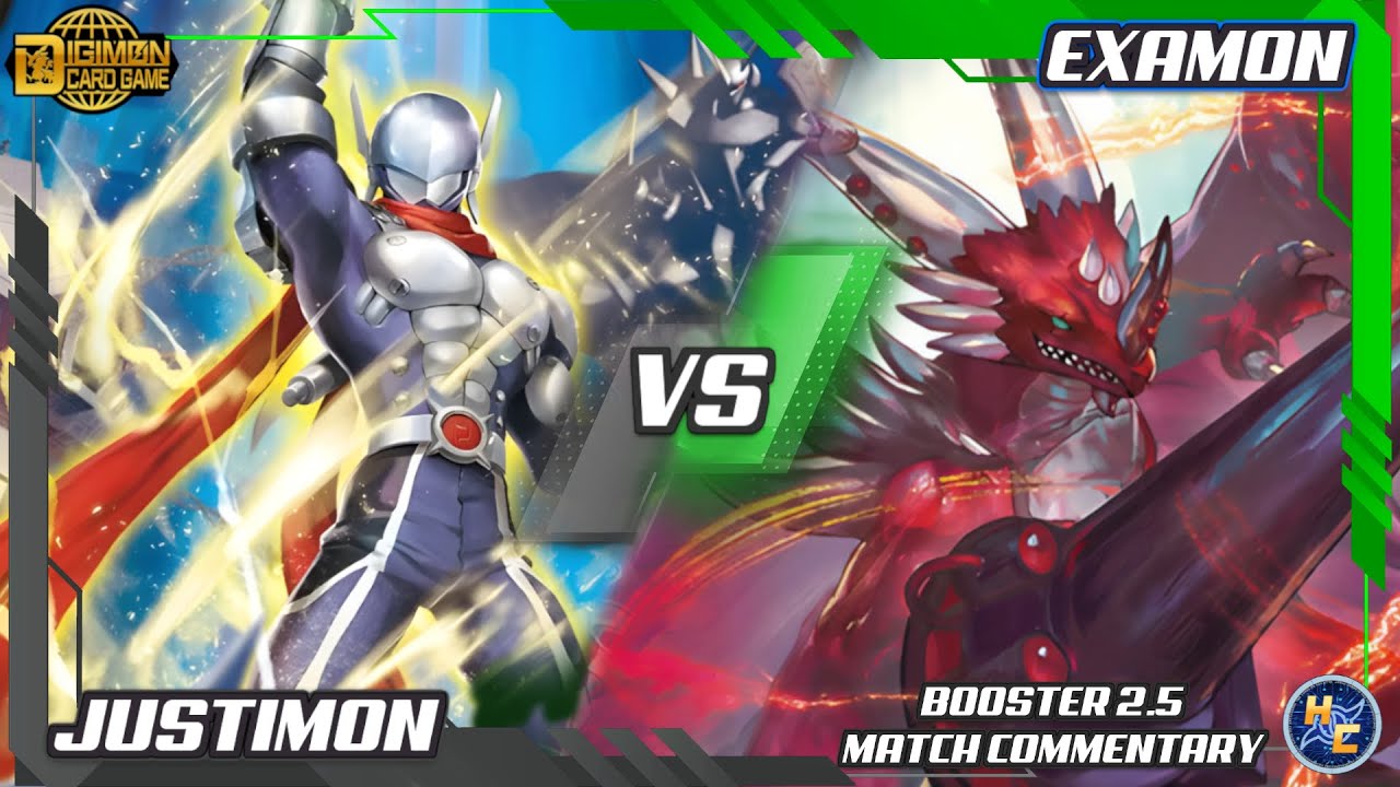 Justimon vs Examon - Booster 2.5 Matchplay Commentary