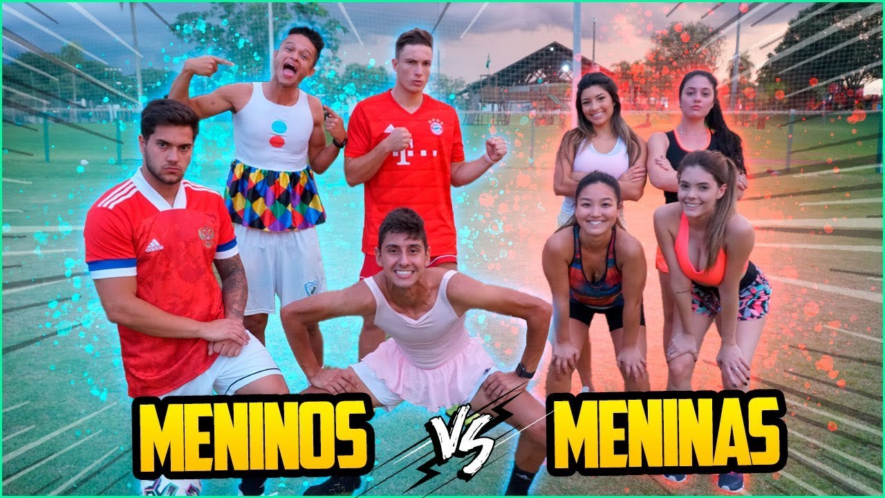 JOGO DE FUTEBOL!! - GAROTOS vs GAROTAS