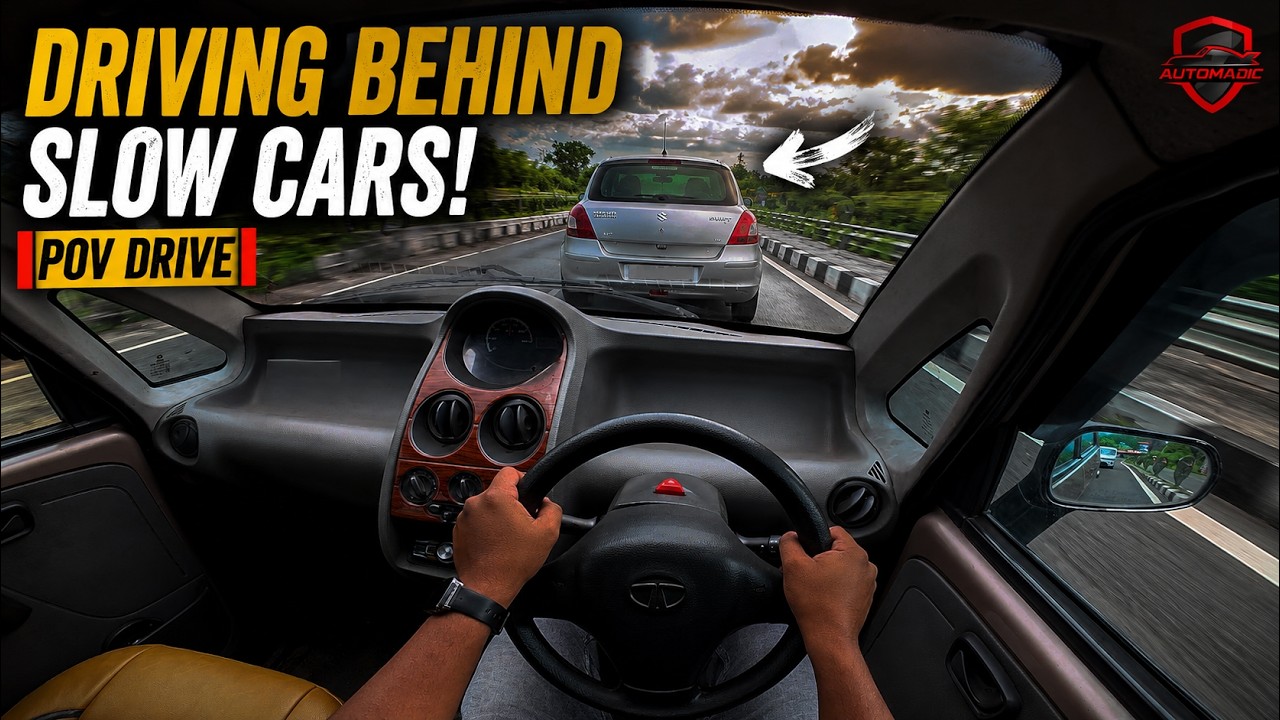 Tata Nano LX | Driving Behind Slow Cars! | Lonavala to Pune Return Cruise | Pure ASMR POV #04