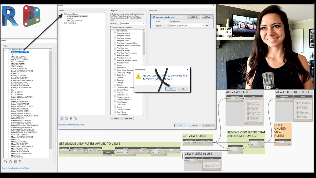 Dynamo Shorts - Ep008 - Delete Unused View Filters