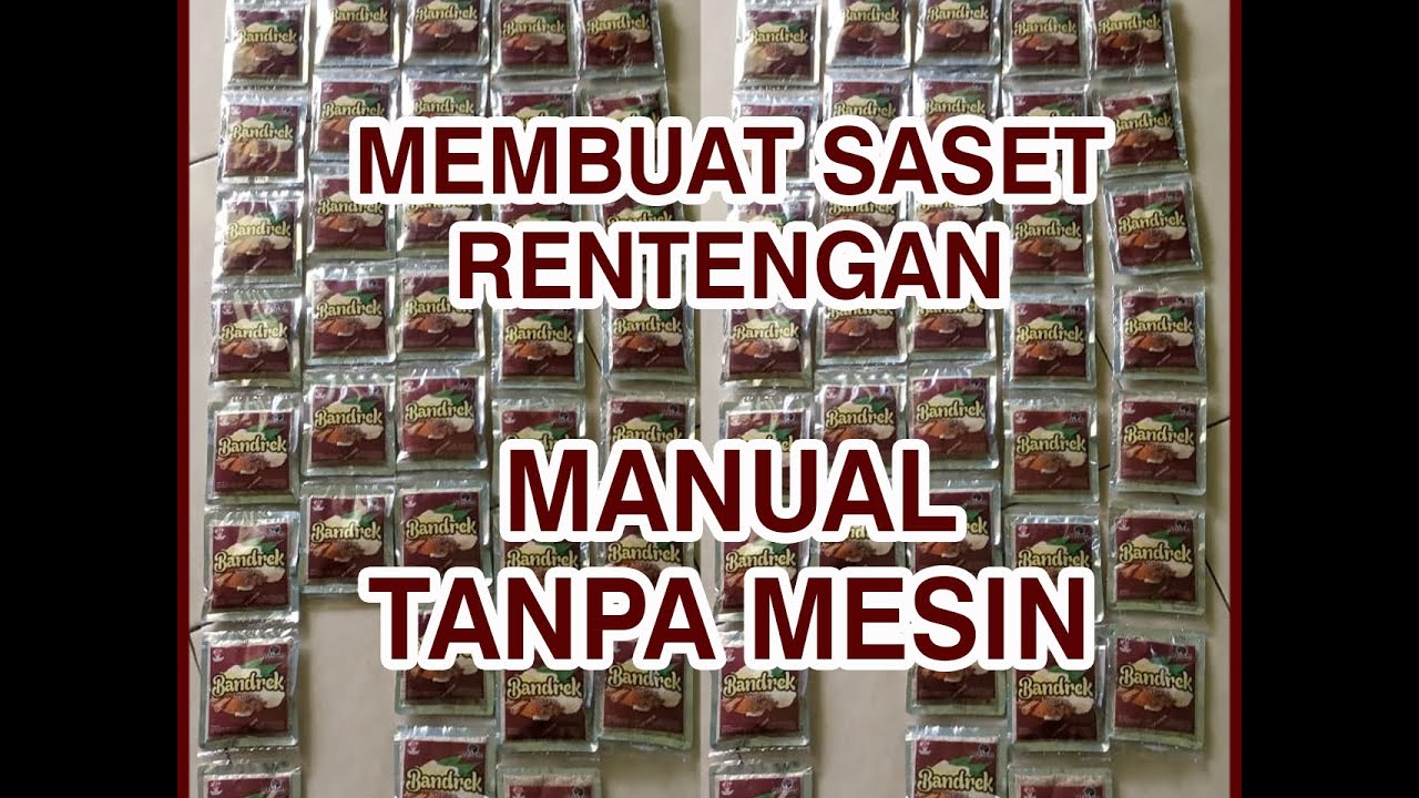 IDE USAHA Cara membuat sachet rentengan manual / Multisachet