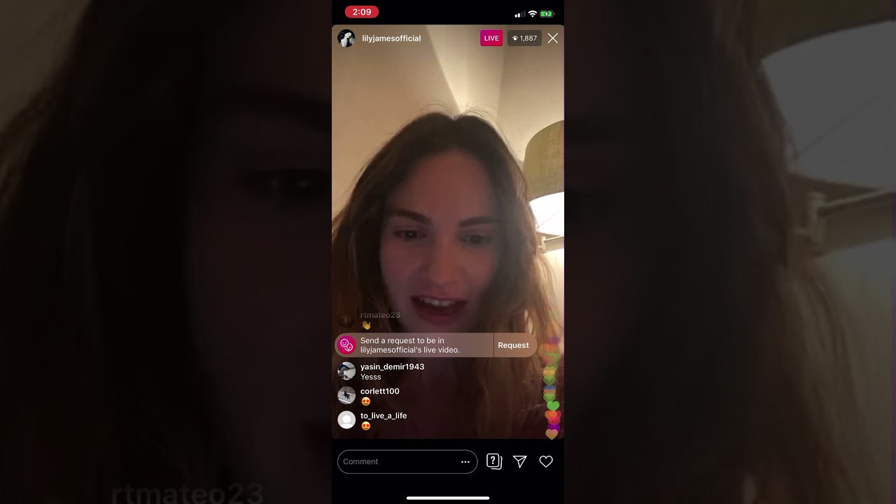 Lily James Instagram Live Part 2 - May 10, 2020