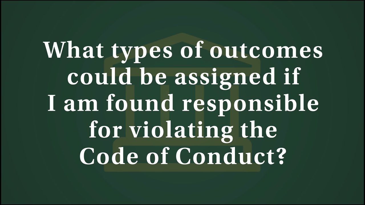 Code of Conduct Violations - Cal Poly OSRR