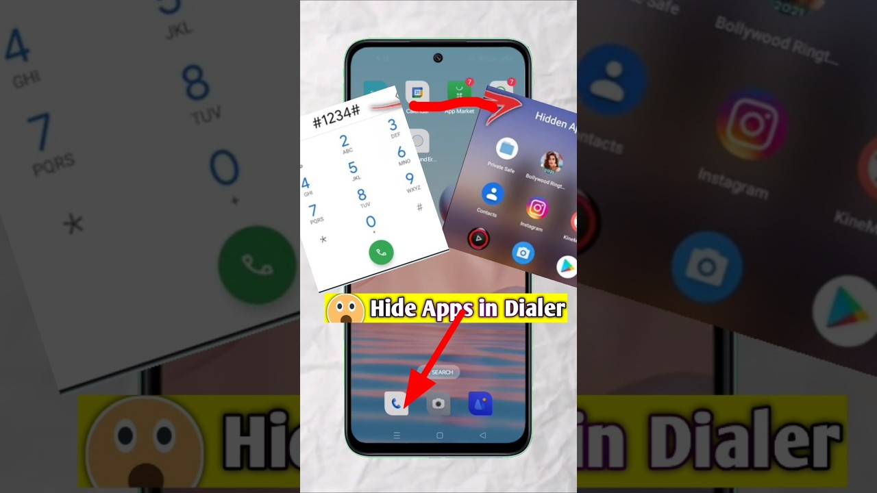Dialer Me App Hide kaise Kare ||😱#shorts #apphide