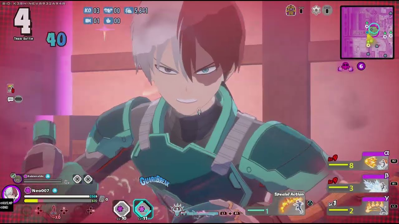 Shoto Todoroki Gameplay (10,000 Damage): MY HERO ULTRA RUMBLE