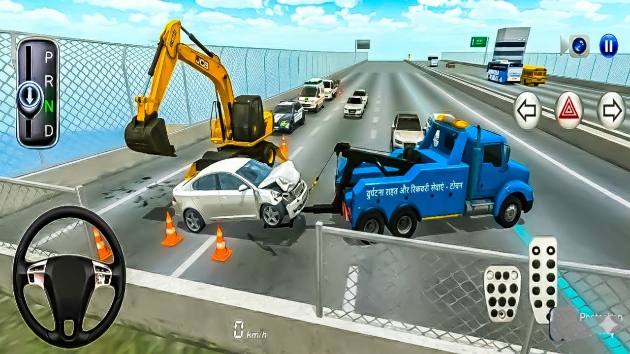 Ultimate Construction & Tow Truck Simulator 2026 Highway Chaos! 🚧 Saving heavy duty power #jcbvideo 