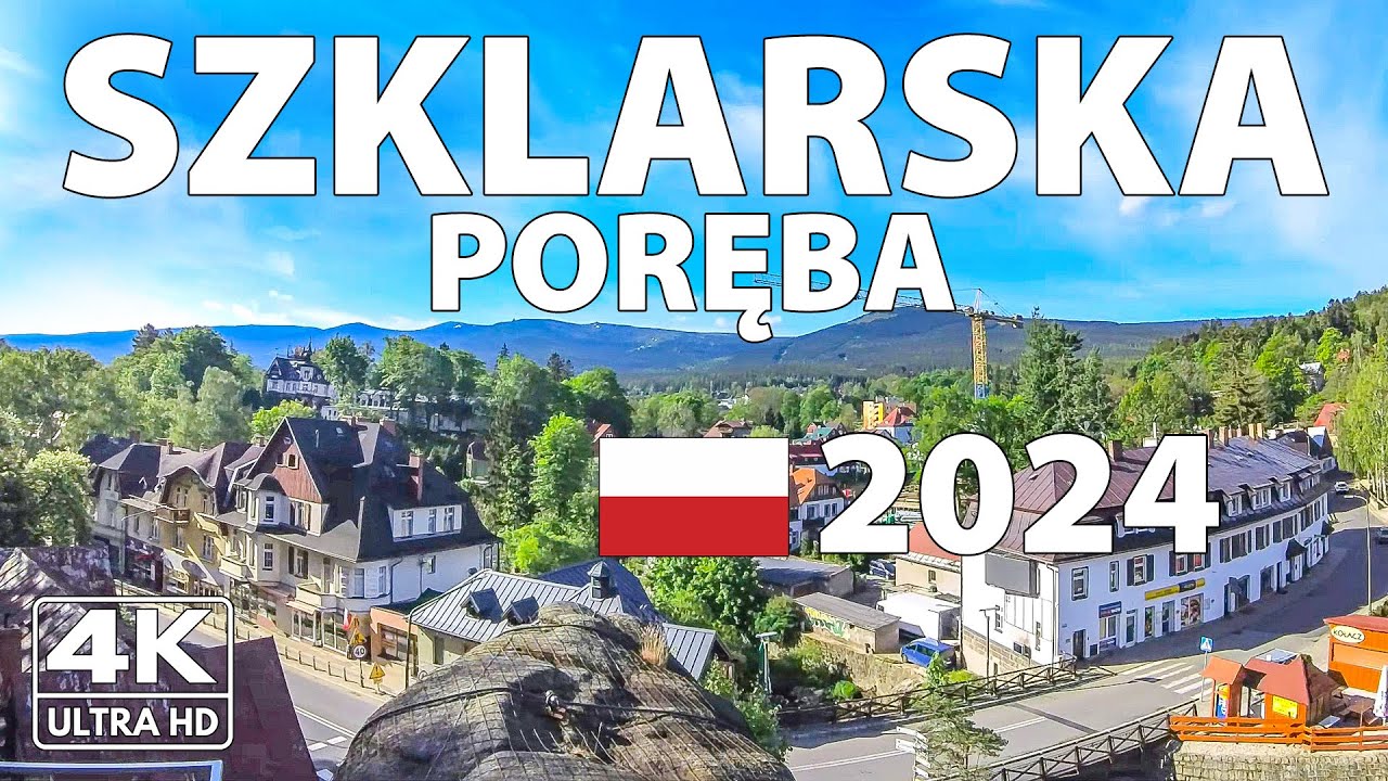 Шклярска Поремба Польша Прогулка Walking Tour ☀️ 4K с Субтитрами