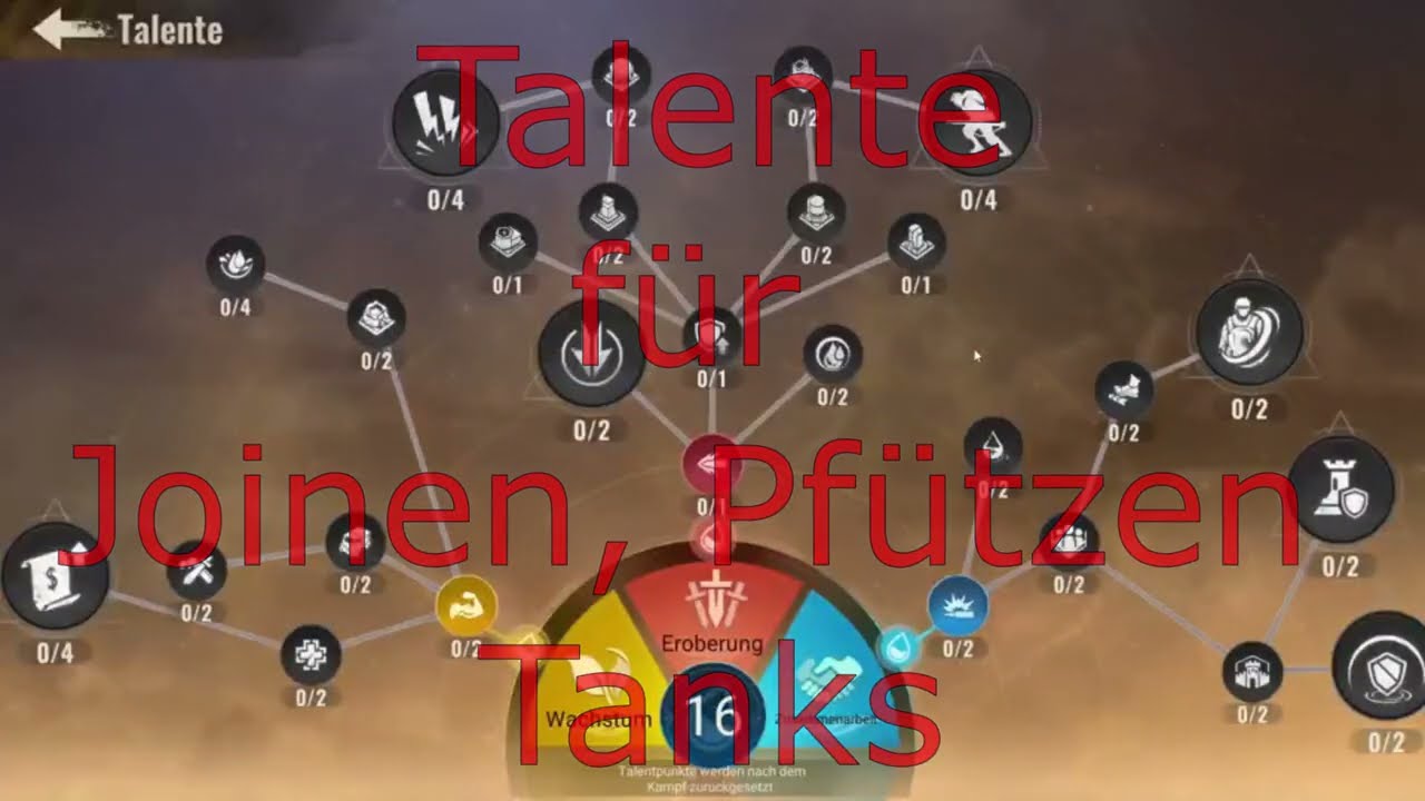 RR Talente in State of Survival - Joiner, Tanks & Pfützen