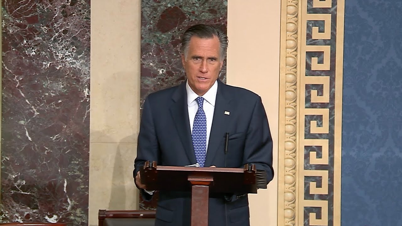 Senator Romney on today's impeachment vote.