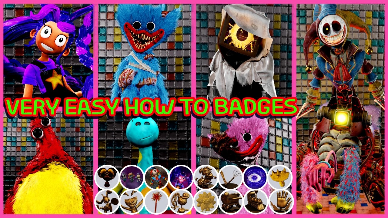 Roblox - Update - How to get 16 Badges in POPPY PLAYTIME 4 SURVIVAL