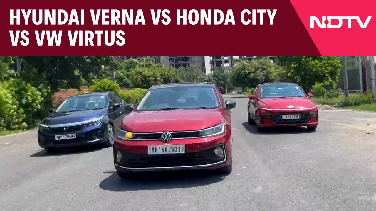 NDTV Auto Show: Hyundai Verna vs Honda City Vs VW Virtus Comparison