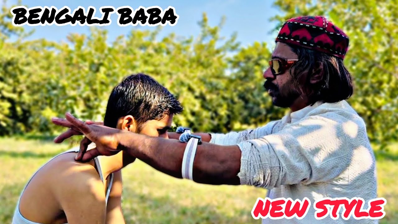 BENGALI BABA HEAD MASSAGE WITH NEW TECHNIQUE | RELAXING CRACKS & SLEEP 💤 #asmr #bengalibaba #relax 