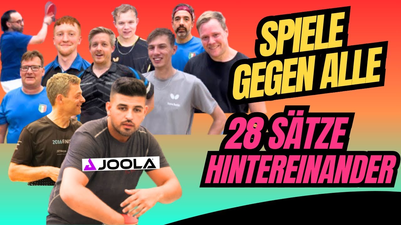 Tischtennis-Challenge: Ali spielt gegen alle! Ein Verein, viele Gegner!