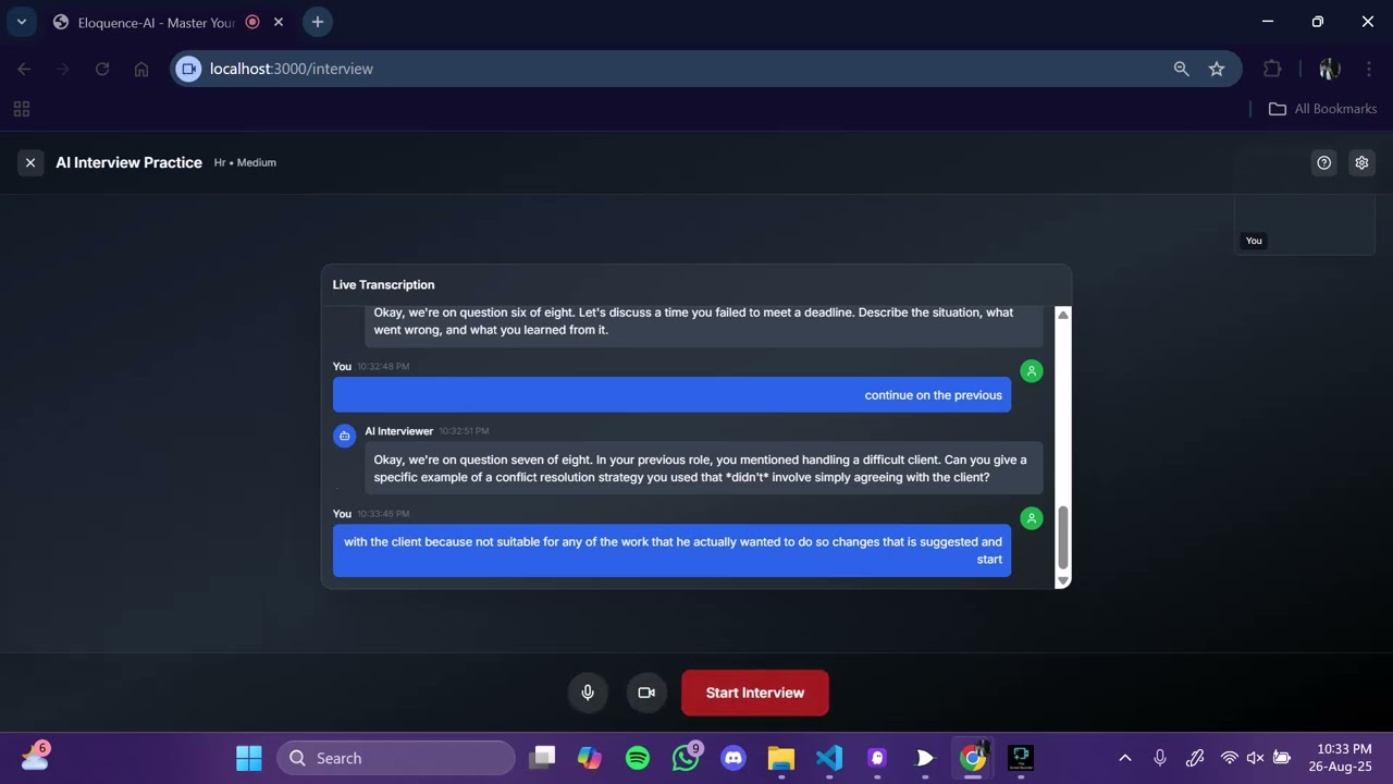 Eloquence AI - demo video 