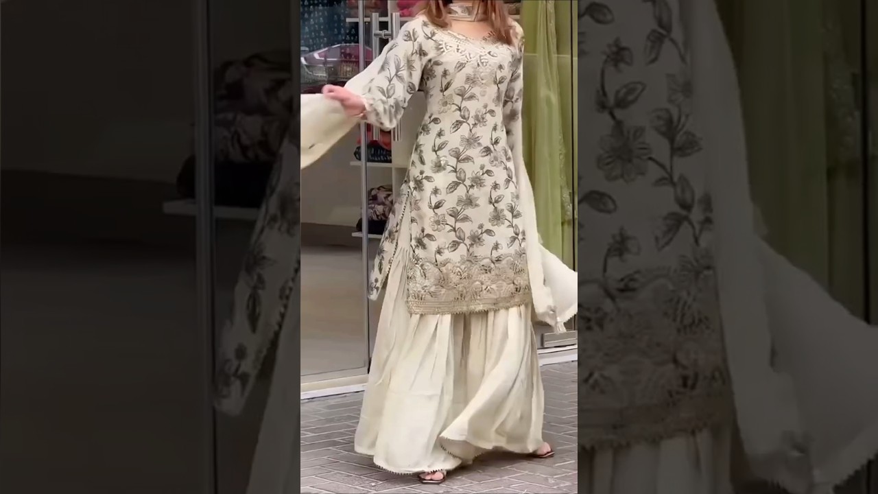 EID DRESS GOALS 2026 🌙💞 Royal Pakistani Sharara Look👗✨ #shorts #eidoutfit #sharara #pakistanifashion