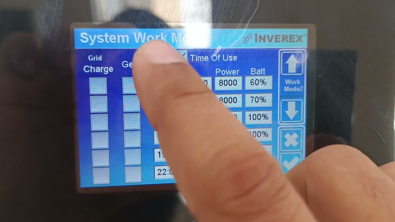 NitroX Grid Charging On & Off Setting || Inverex Settings for stop Charging Batteries from Grid.