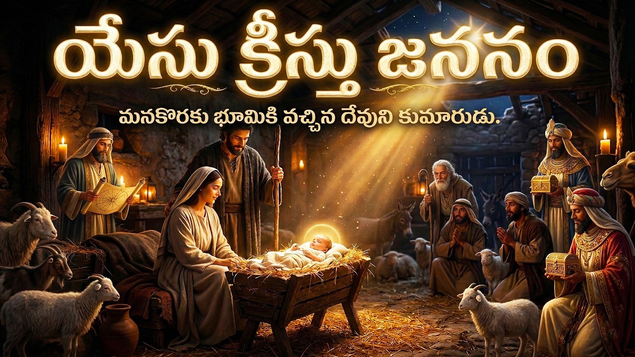 యేసు క్రీస్తు జననం: లోక రక్షకుని అద్భుత గాథ | The Miraculous Birth of God (Telugu)