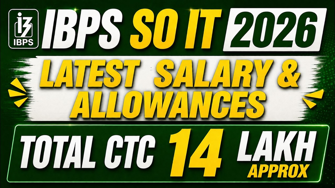 IBPS SO IT 2026! Latest Salary Slip !! CTC 14 Lakh ! Vacancies 301