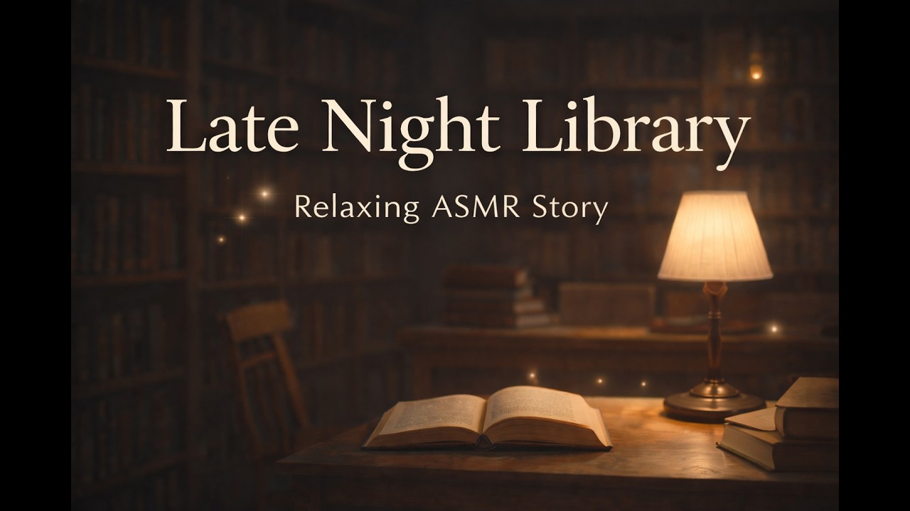 Late Night Library ASMR | Soft Spoken Story for Deep Sleep