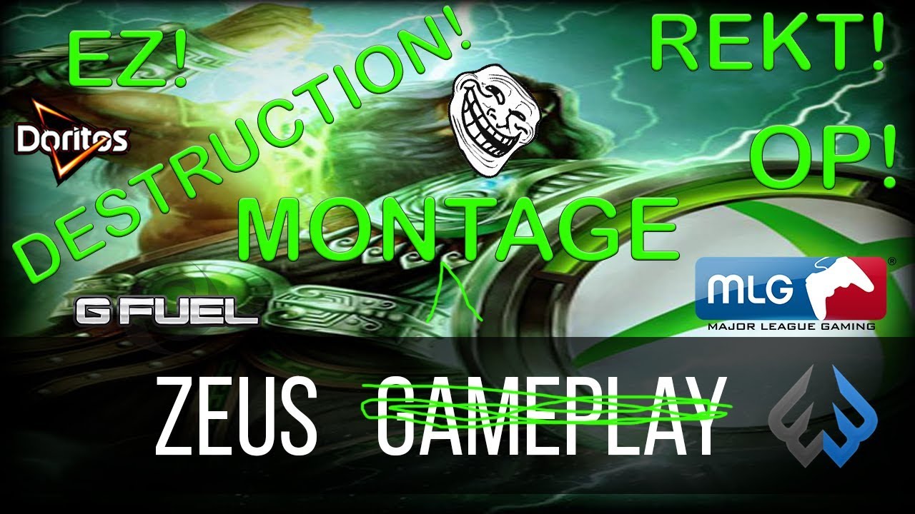 Zeus: INSANE ONE SHOT BUILD EZ MLG PLAYS - Smite