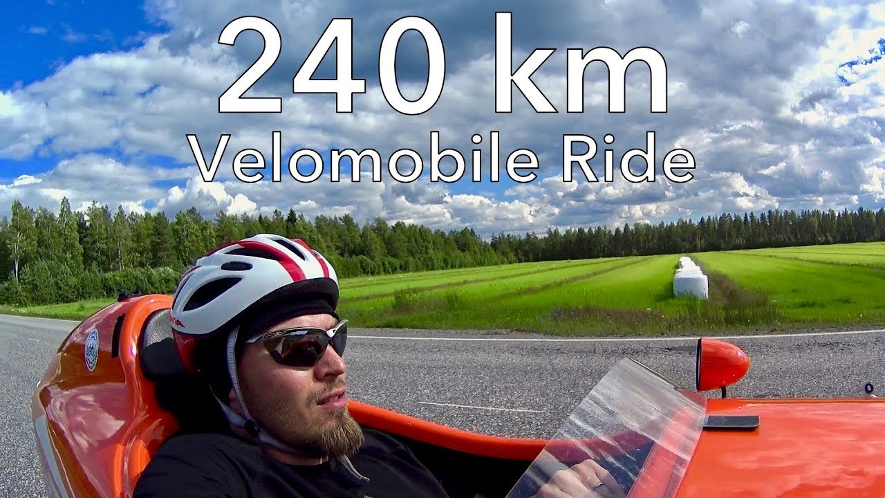 240 km Velomobile Ride from Manamansalo to Kälviä