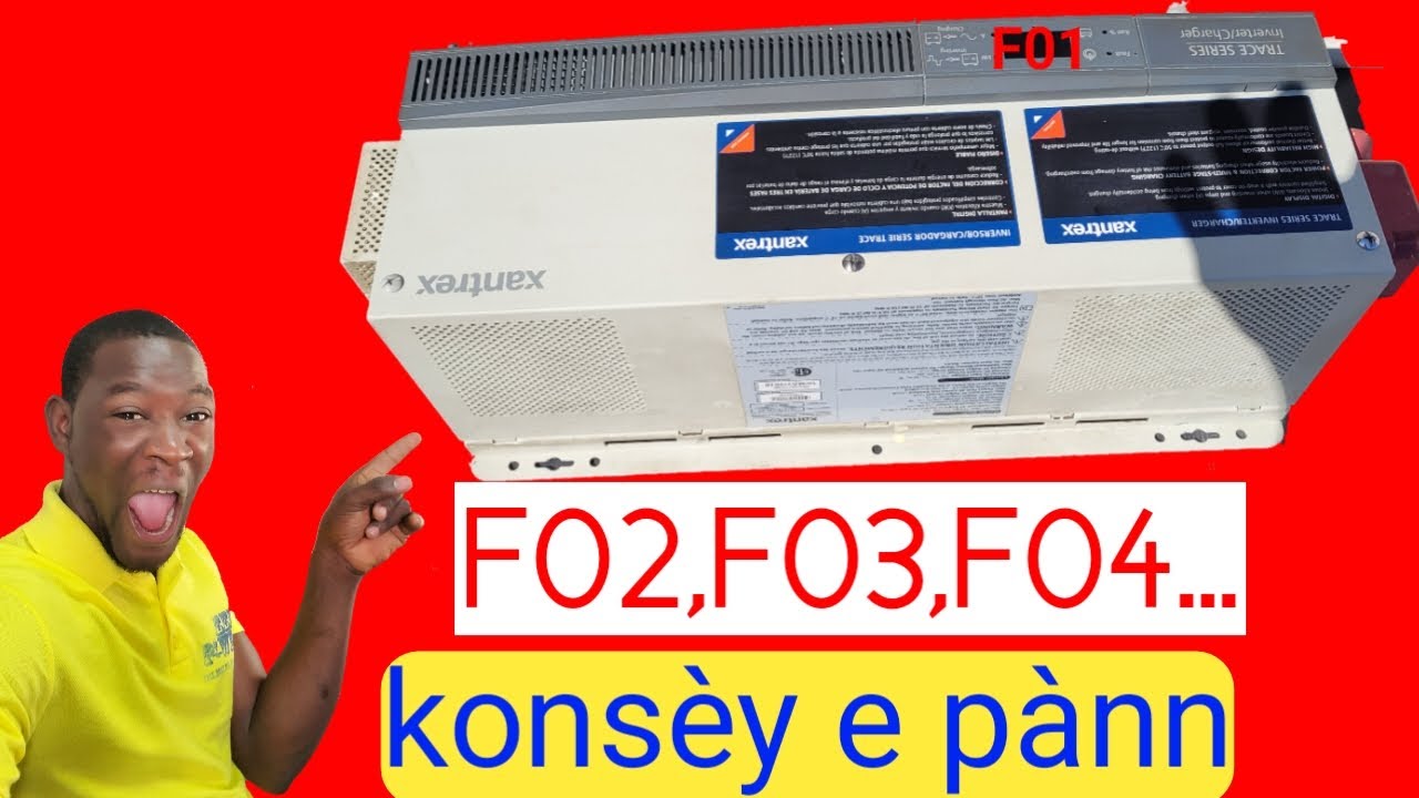 Konsèy et panne pou repare inverter xantrex tr3624, tr2424, tr1512 ( f04 ,f01,f02,f03)