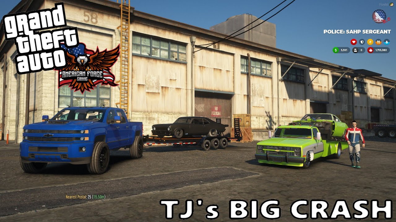 GTA 5 ROLEPLAY | TJ's BIG STREET RACE CRASH | EP. 11 | AFG | CIV