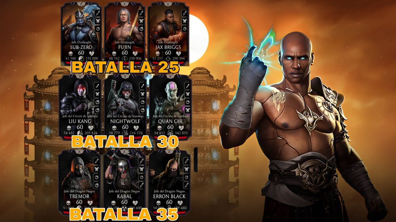 TORRE DEL TIEMPO BATALLA 21-35/ CADA VEZ MAS DIFÍCIL/ MORTAL KOMBAT MOBILE