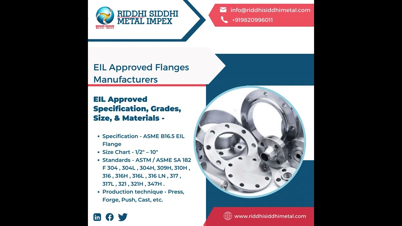 SS Flanges | EIL Approved Flanges | IBR Approved Flanges