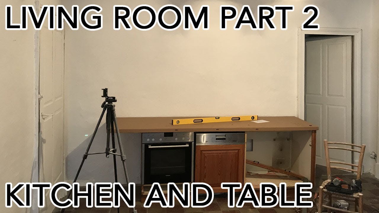 48 hour transformation of our kitchen living room in Italy.