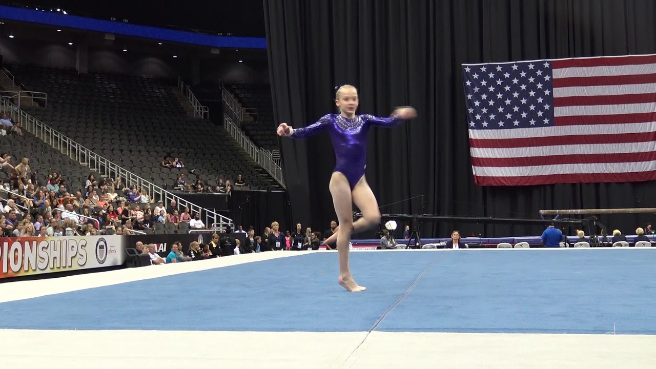Lilly Lippeatt –  Floor Exercise – 2019 U.S. Gymnastics Championships – Junior Women Day 1