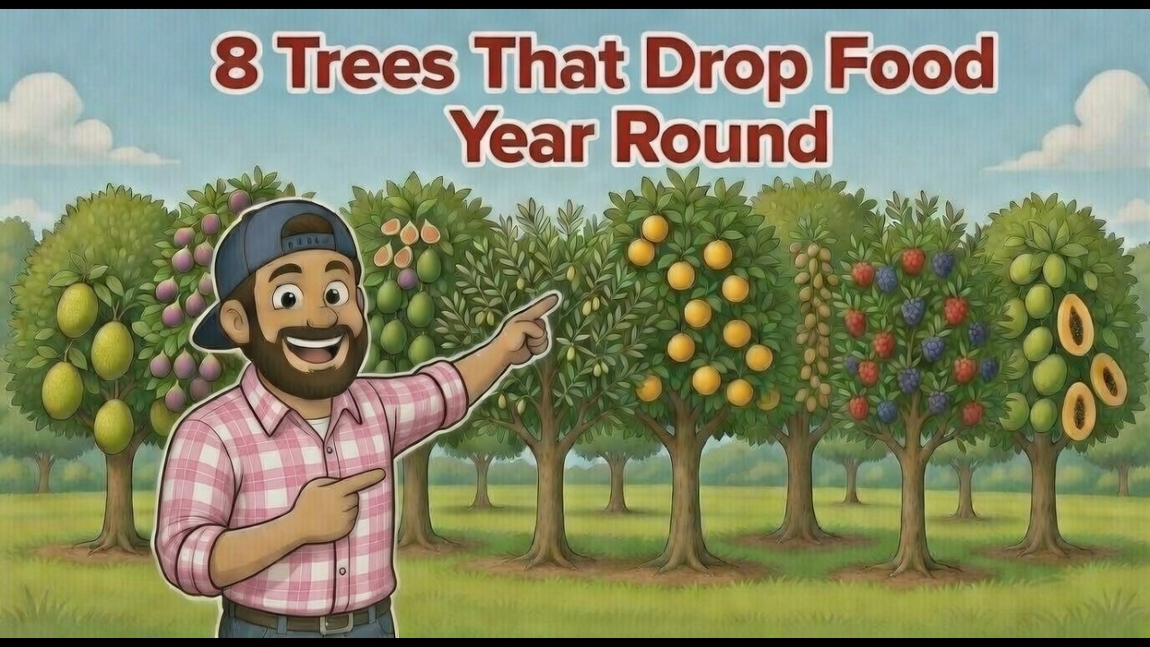 8 Trees That Drop Food Year Round Almost Nobody Grows Them