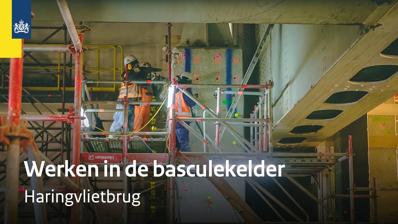 In de basculekelder wordt flink gewerkt | Renovatie Haringvlietbrug