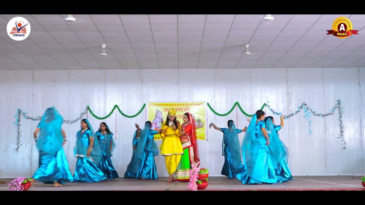 Janmashthami celebration in Parishkar College | #trending #dance #collegefun #krishna #collegelife