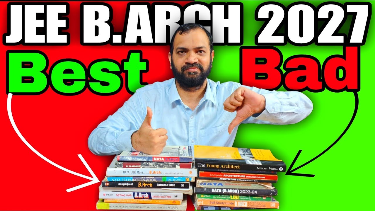Best & Worst Books For Jee B.Arch 2027 Preparation 
