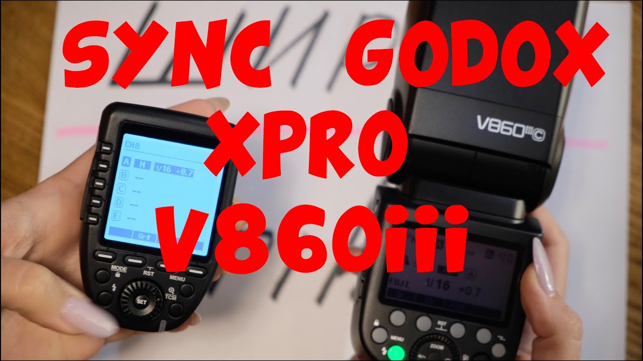 How to sync godox V860 iii and V1 with godox Xpro | Как синхронизировать godox V860iii и V1 с Xpro