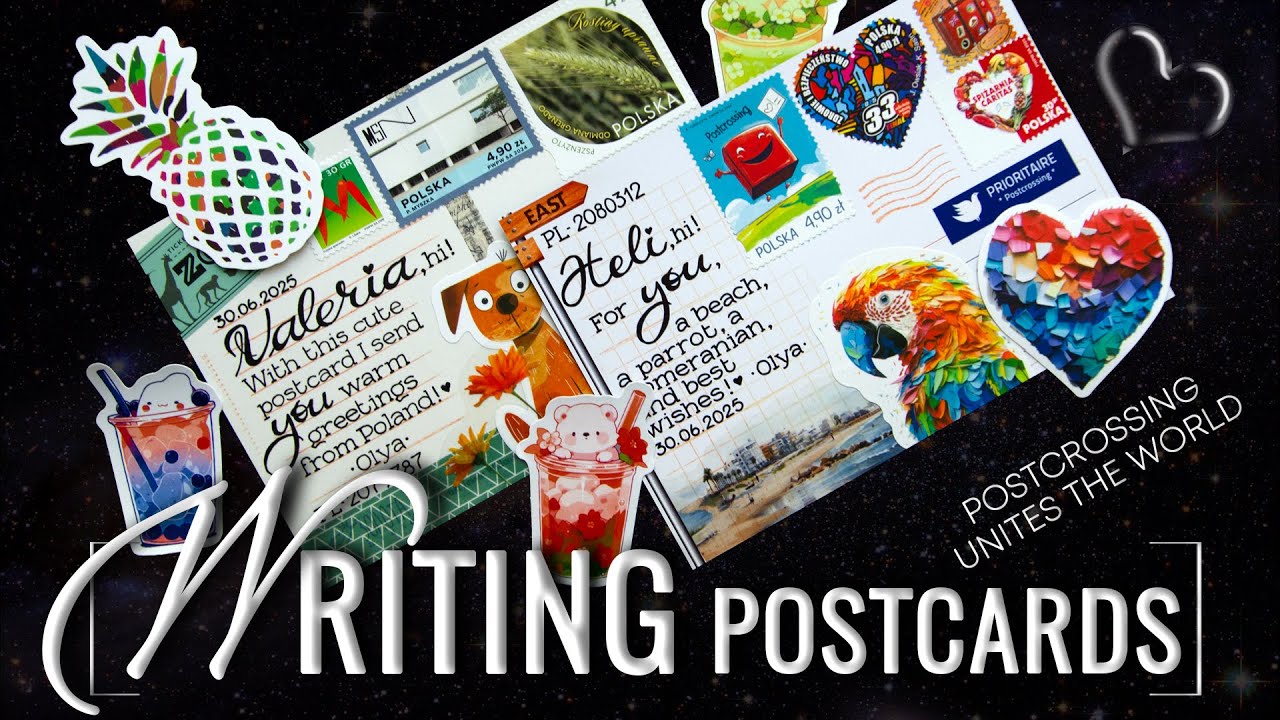 ✒️ WRITING & Decorating postcards | Jun 2025 | #32 | Official POSTCROSSING