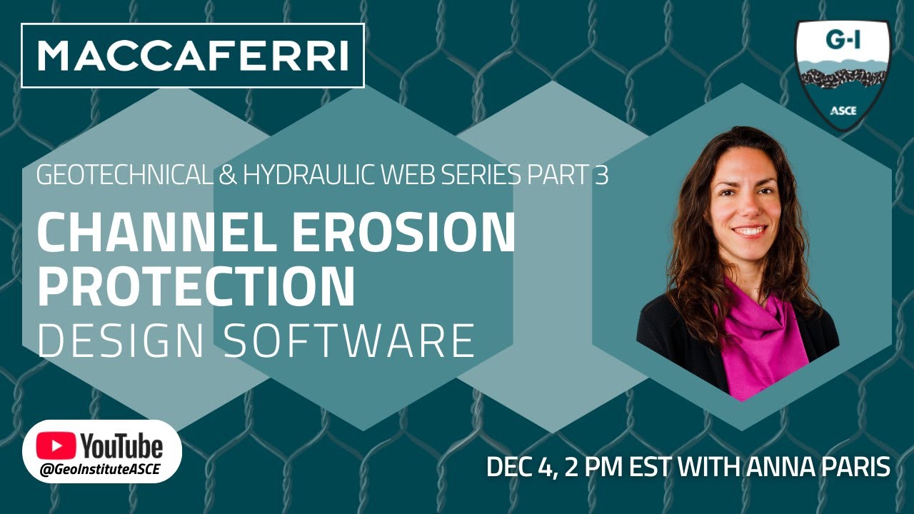 Maccaferri live series #3: Channel Erosion Protection Design Software