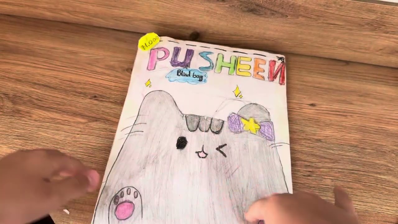 1₺  ￼Pusheen 10₺ Pusheen and 100₺ PUSHEEN Blind box #sanrio #Blind box #Paper #fun 