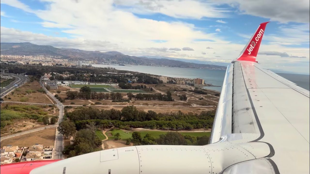 Onboard Jet 2 Boeing 737-800 (G-GDFR) Landing into Malaga, Spain (AGP) 26th Oct 2025