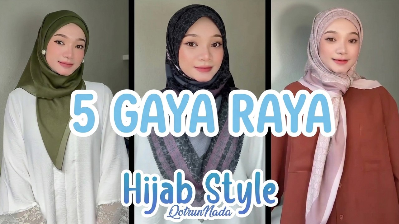 5 TUTORIAL TUDUNG BAWAL RAYA 2024