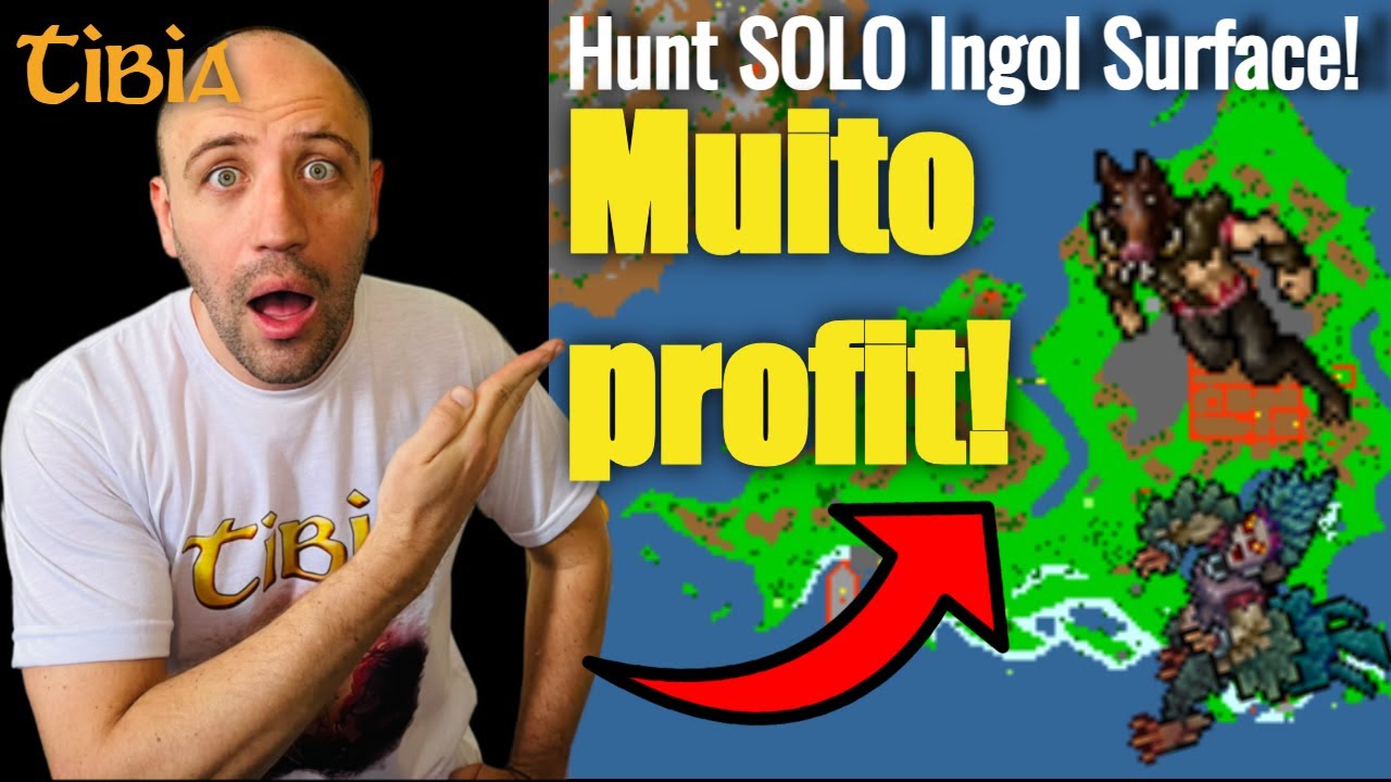 Tibia hunt ED SOLO Ingol level 500! Muito Profit!