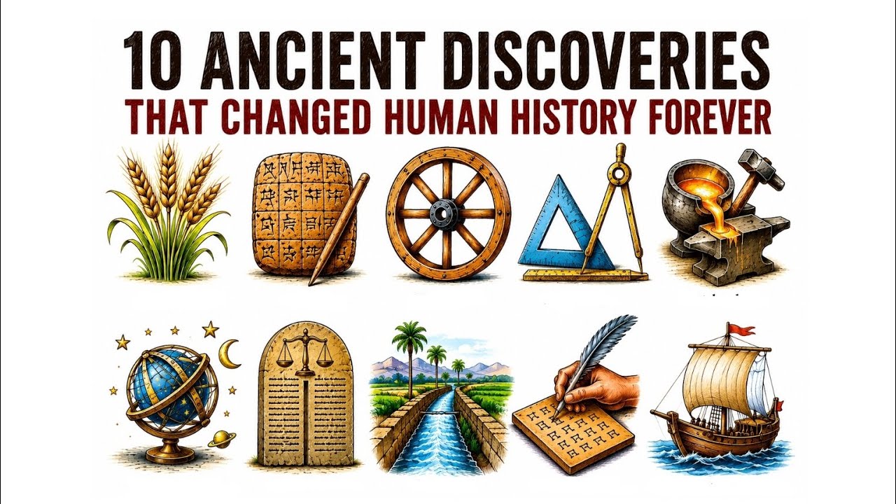Ten Ancient Discoveries That Changed Human History Forever@Power&Paradox#discovery #history#ytvideo