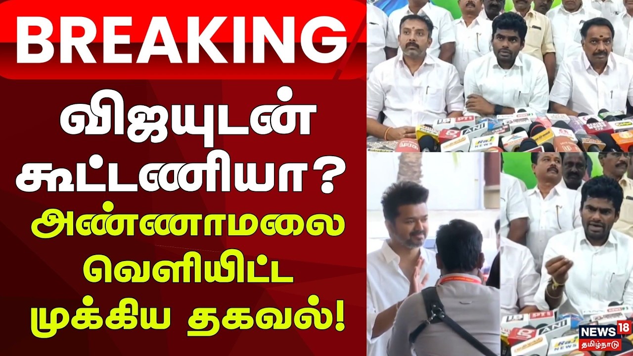 BJP Annamalai About TVK Vijay | NDA Alliance | 