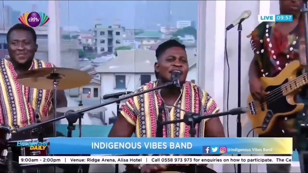 Authentic Indigenous Vibes been comfim @Channel1TVGH daily breakfast show Old music stuff