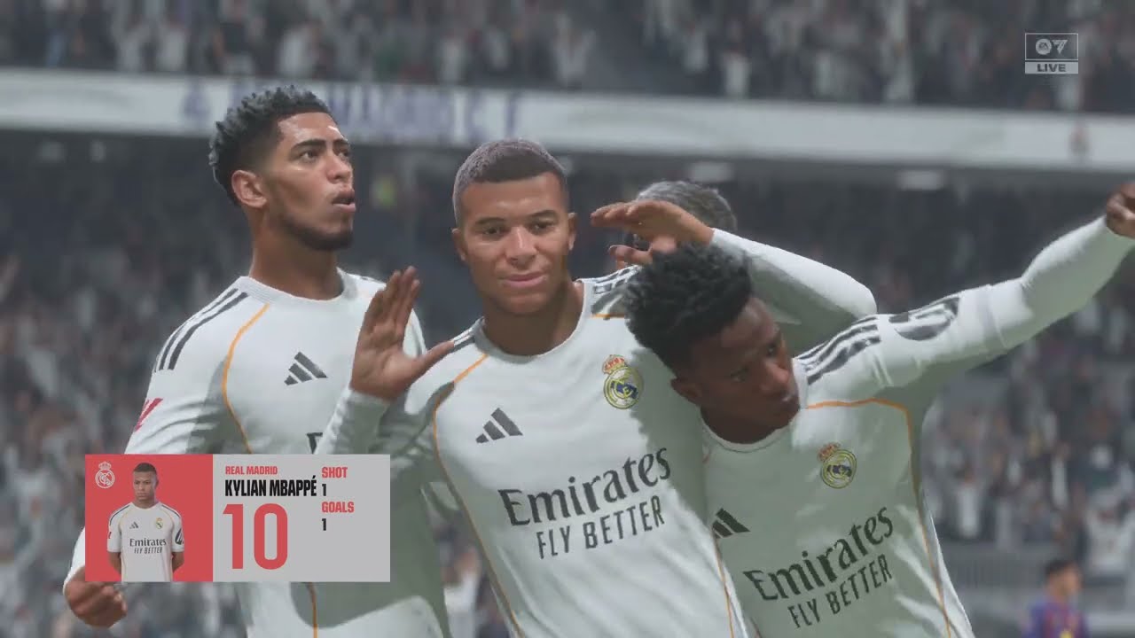 El Clásico Real Madrid VS Barcelona 2025/2026 Season La Liga Round 1 (PS5 PRO 4K )