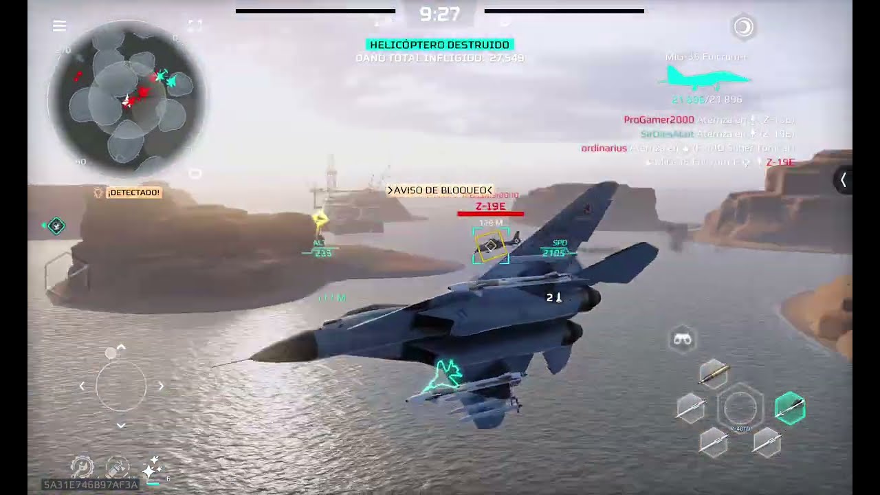 Combate aereo en MWT 