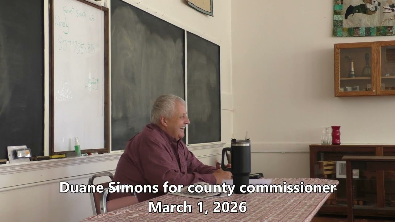 Duane Simons for Commissioner & West End Community meeting, 3/1/26  the DeBorgia Schoolhouse