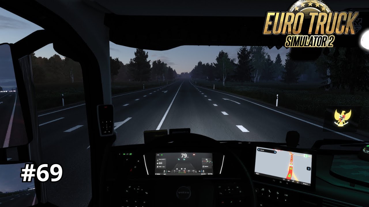 Encounter Beautiful Grass Plateau scenery while Hauling LPG tank To Latvia  | ETS2 No Commentary