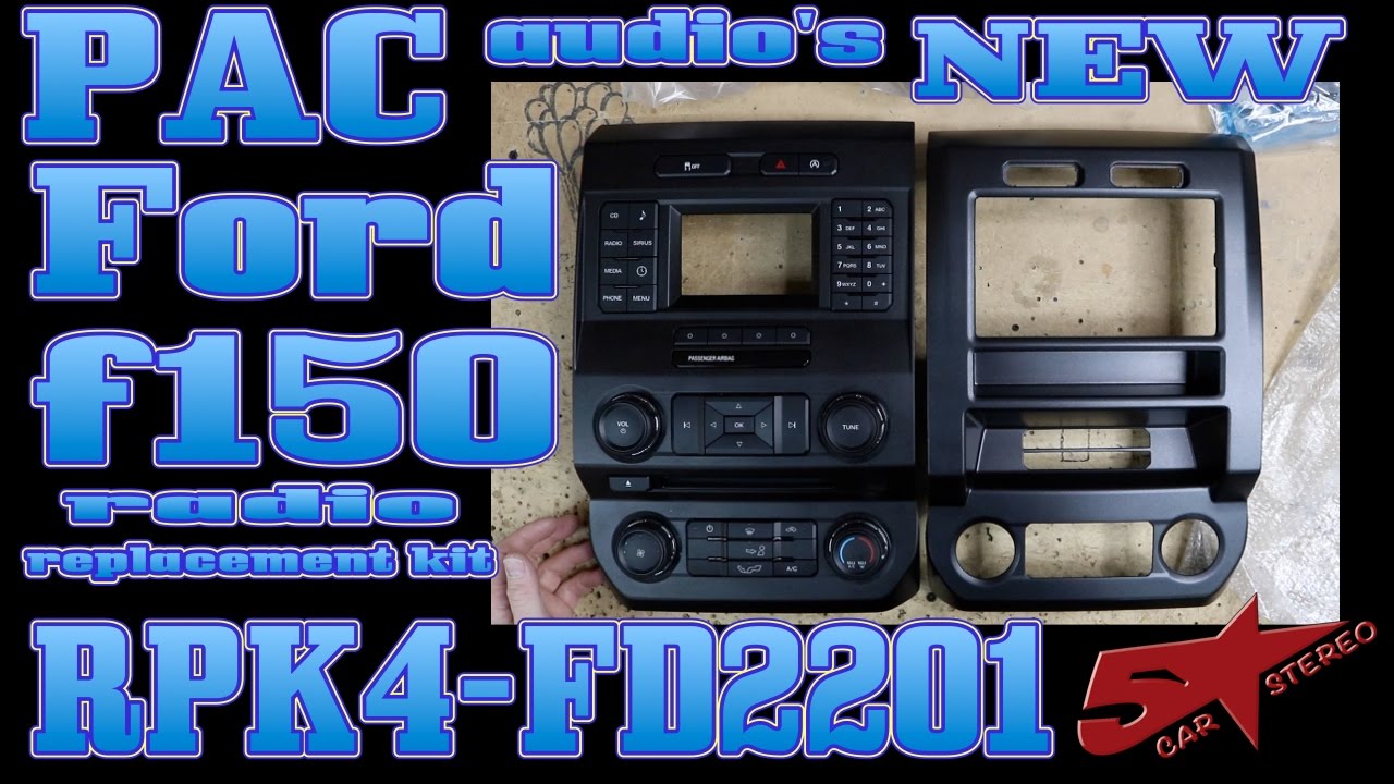 PAC audio's new Ford F150 dash kit the RPK4 FD2201